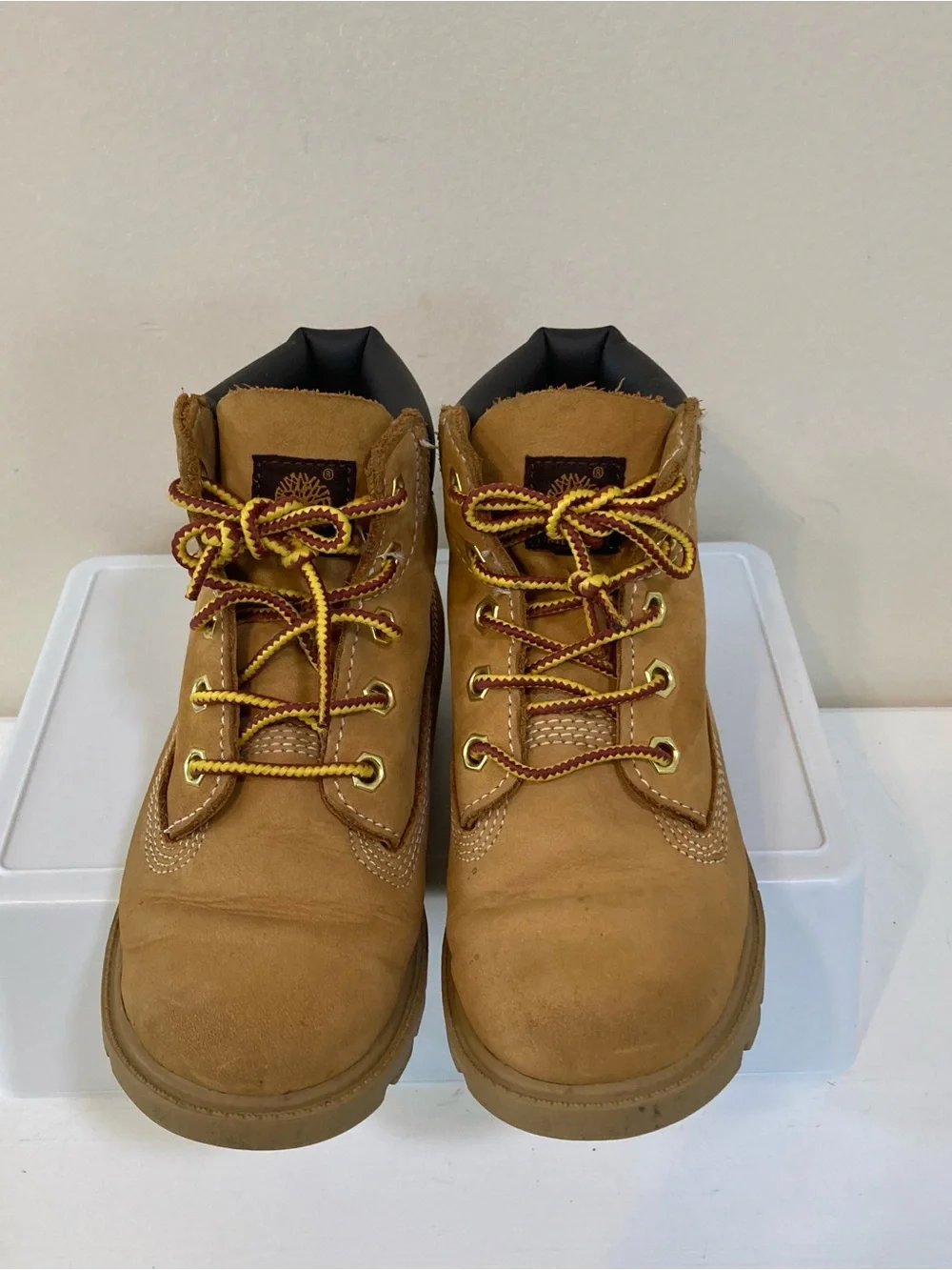 Timberland Waterproof Toddler Sz 10 Boots Wheat Tan Leather Nubuck 10860